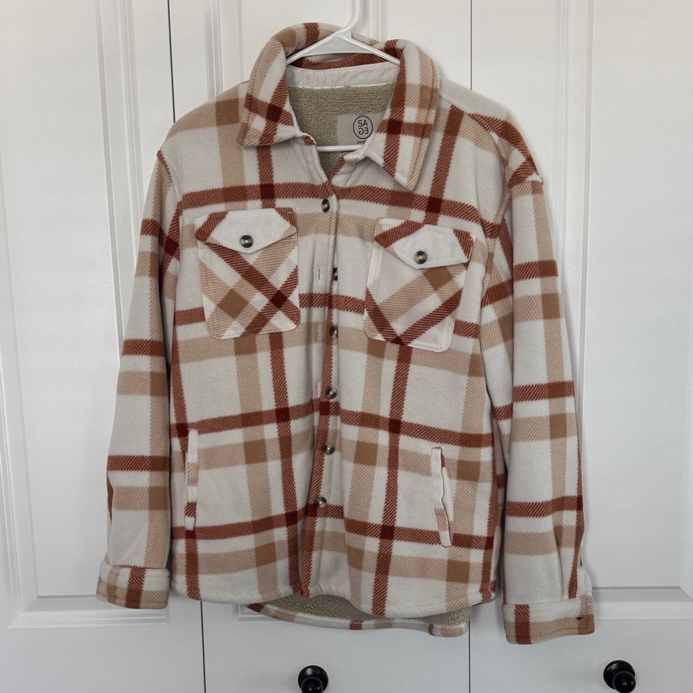 Plaid Beige and Brown Women’s Jacket